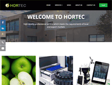 Tablet Screenshot of hortec.co.za
