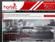 Tablet Screenshot of hortec.cl